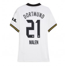 Borussia Dortmund Donyell Malen #21 Tredje Tröja Dam 2024-25 Korta ärmar